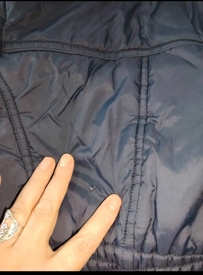 Parka azul con capucha - 3