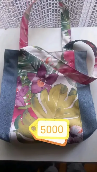 Bolso floral mediano colores vivos - miniatura 5