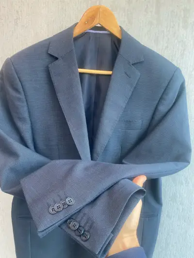 Blazer gris azulado oscuro elegante - miniatura 3