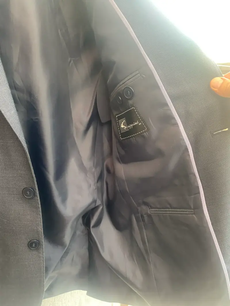 Blazer gris azulado oscuro elegante - 4