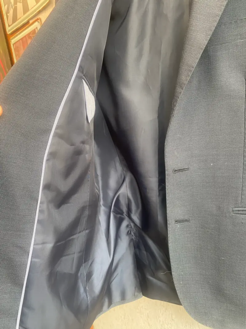 Blazer gris azulado oscuro elegante - 5