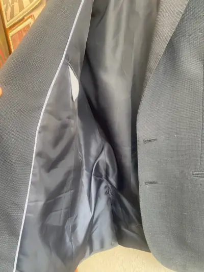 Blazer gris azulado oscuro elegante - miniatura 5