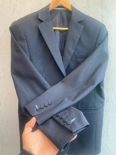 Blazer gris azulado oscuro elegante - miniatura 6