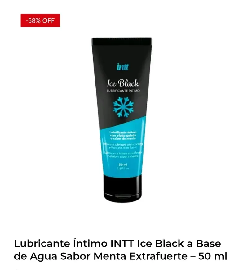 Lubricante íntimo menta 50 ml
