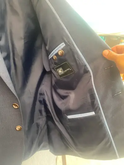 Blazer azul marino elegante Scappini - miniatura 3
