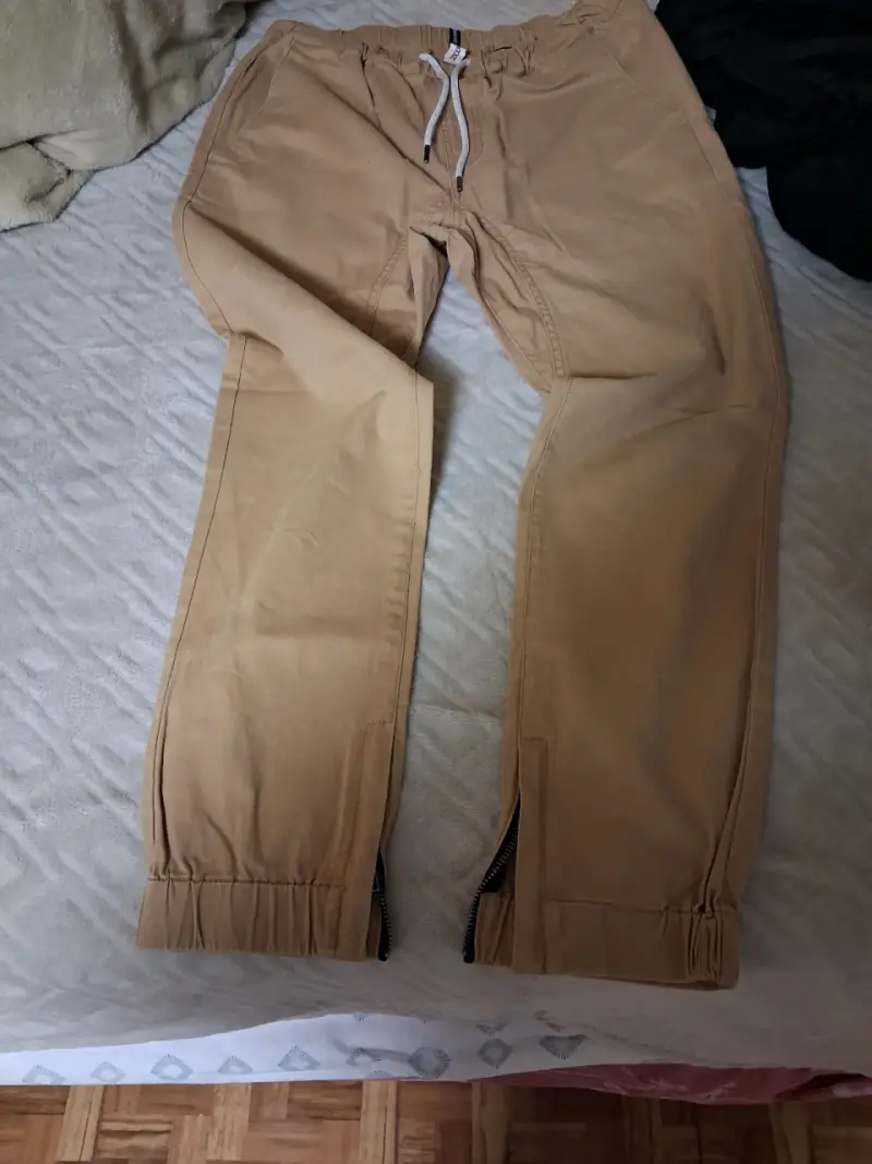 Pantalones jogger beige - 2