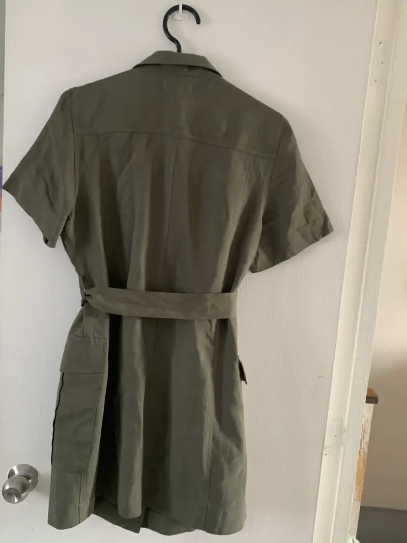 Vestido verde medio talla M - 2