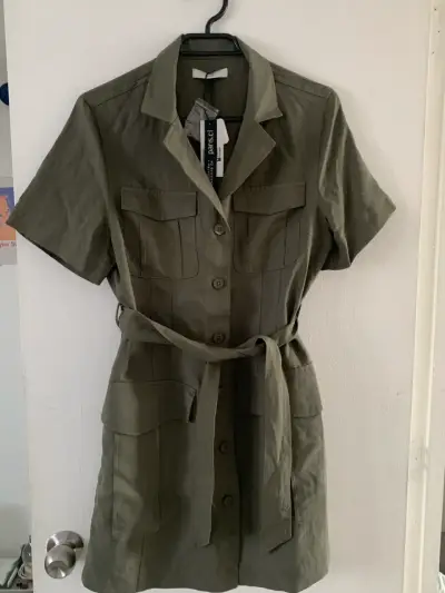 Vestido verde medio talla M - miniatura 4
