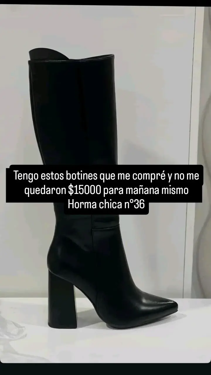 Botines negros de taco alto