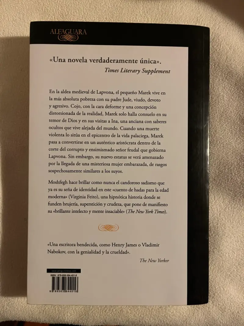 Libro 'Lapvona' de Ottessa Moshfegh - 2