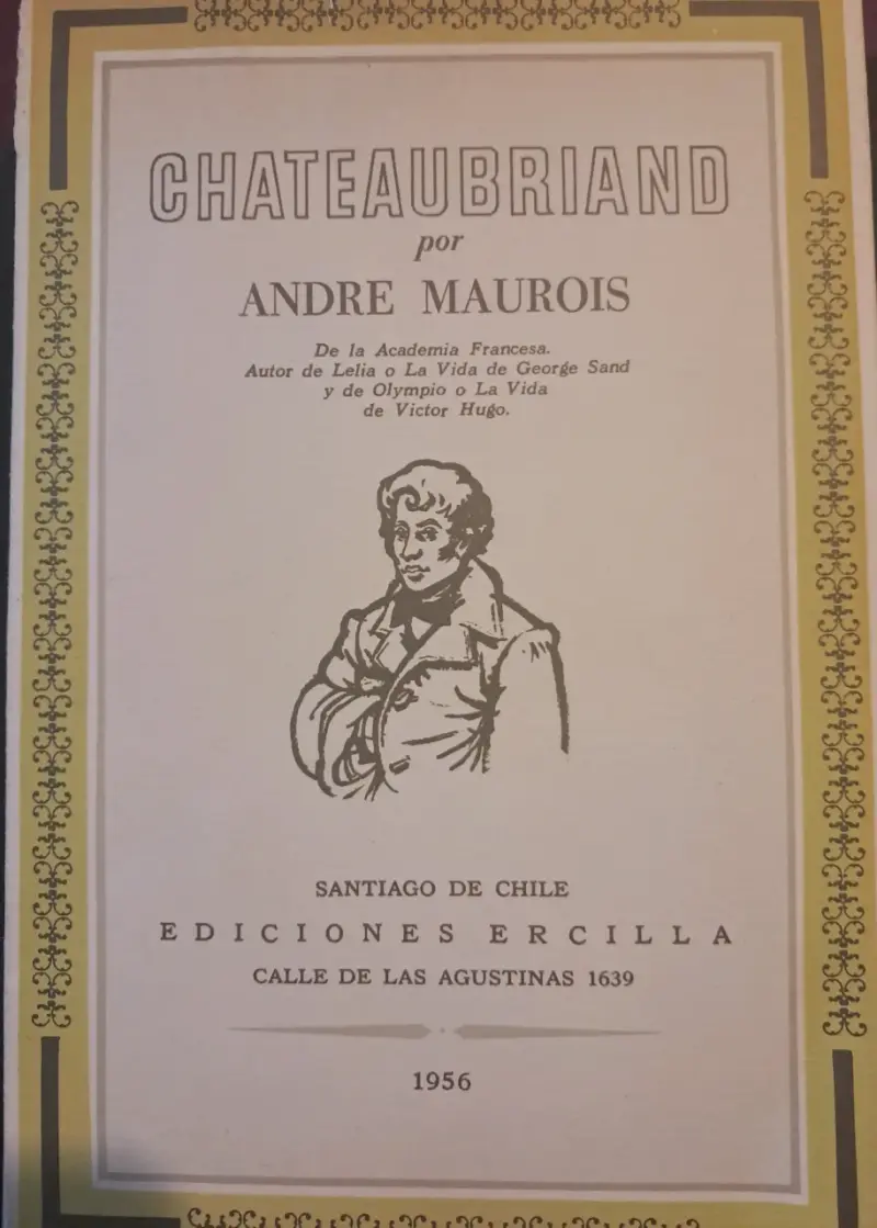 Libro Chateaubriand de 1956