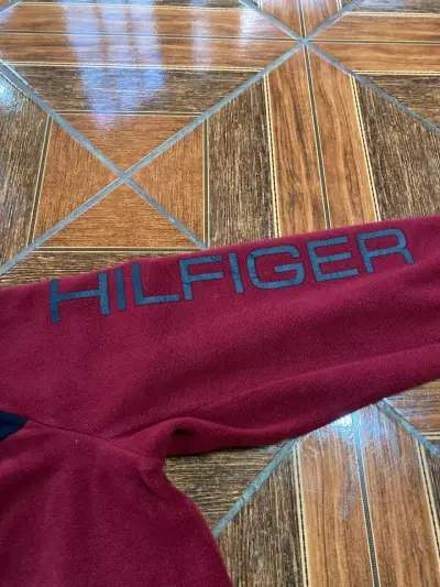 Polerón burdeo con capucha tommy Hilfiger - miniatura 2