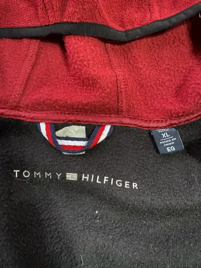 Polerón burdeo con capucha tommy Hilfiger - miniatura 3