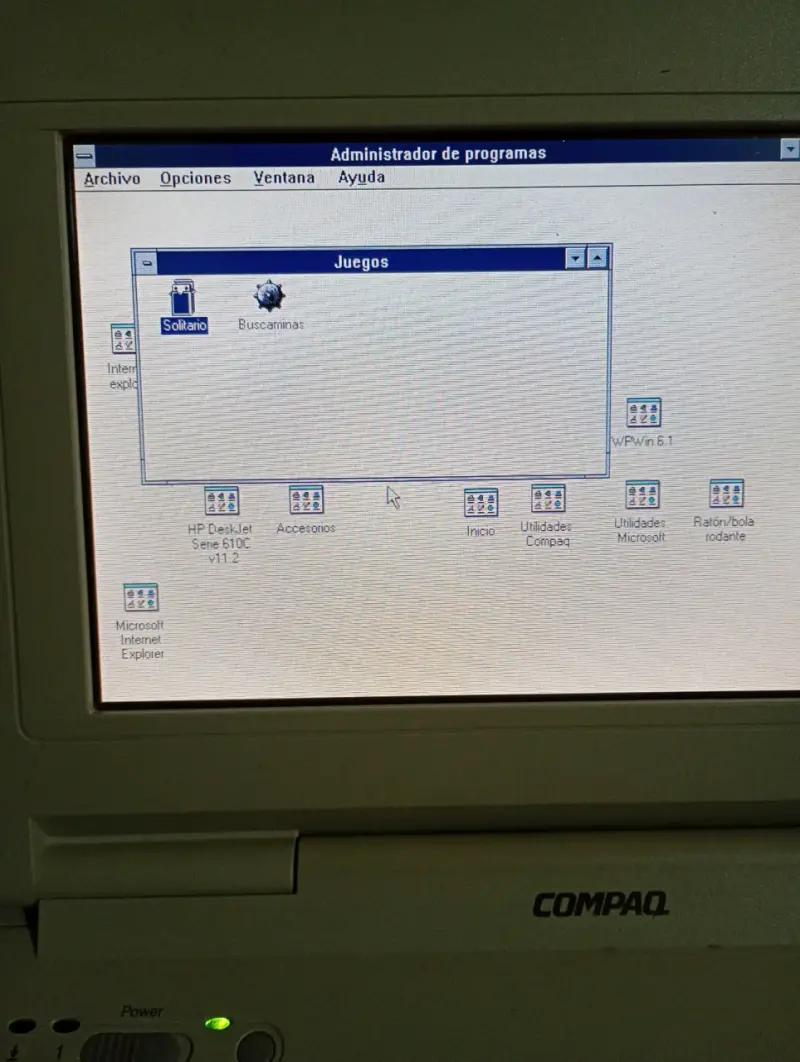 Laptop vintage Compaq LTE Elite - 2