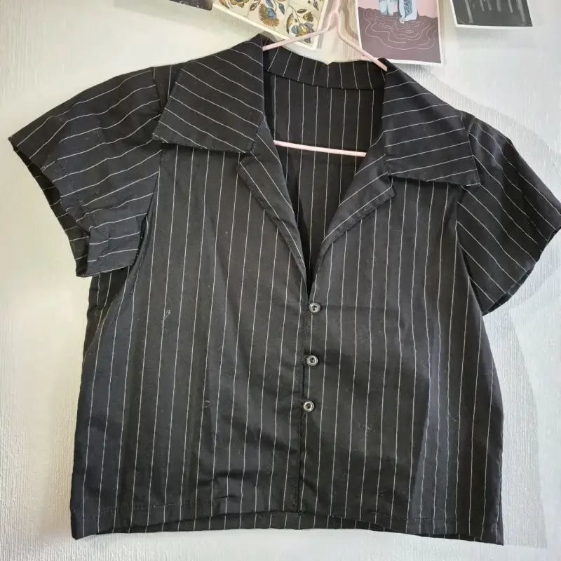 Conjunto negro a rayas - 2