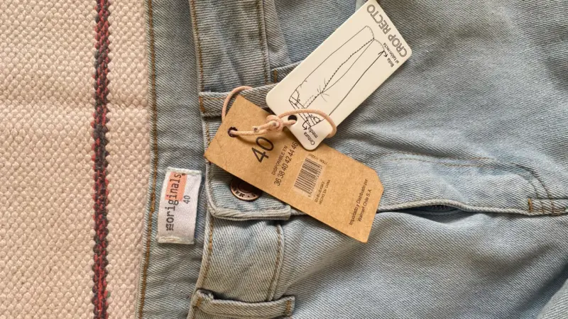 Jeans azul claro recto talla 40 - 1