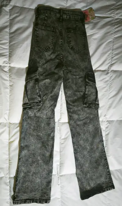 Jeans grises talla 12 (niña) - miniatura 3