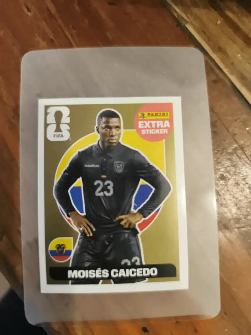 Extra Sticker Panini Dorada Moisés Caicedo
