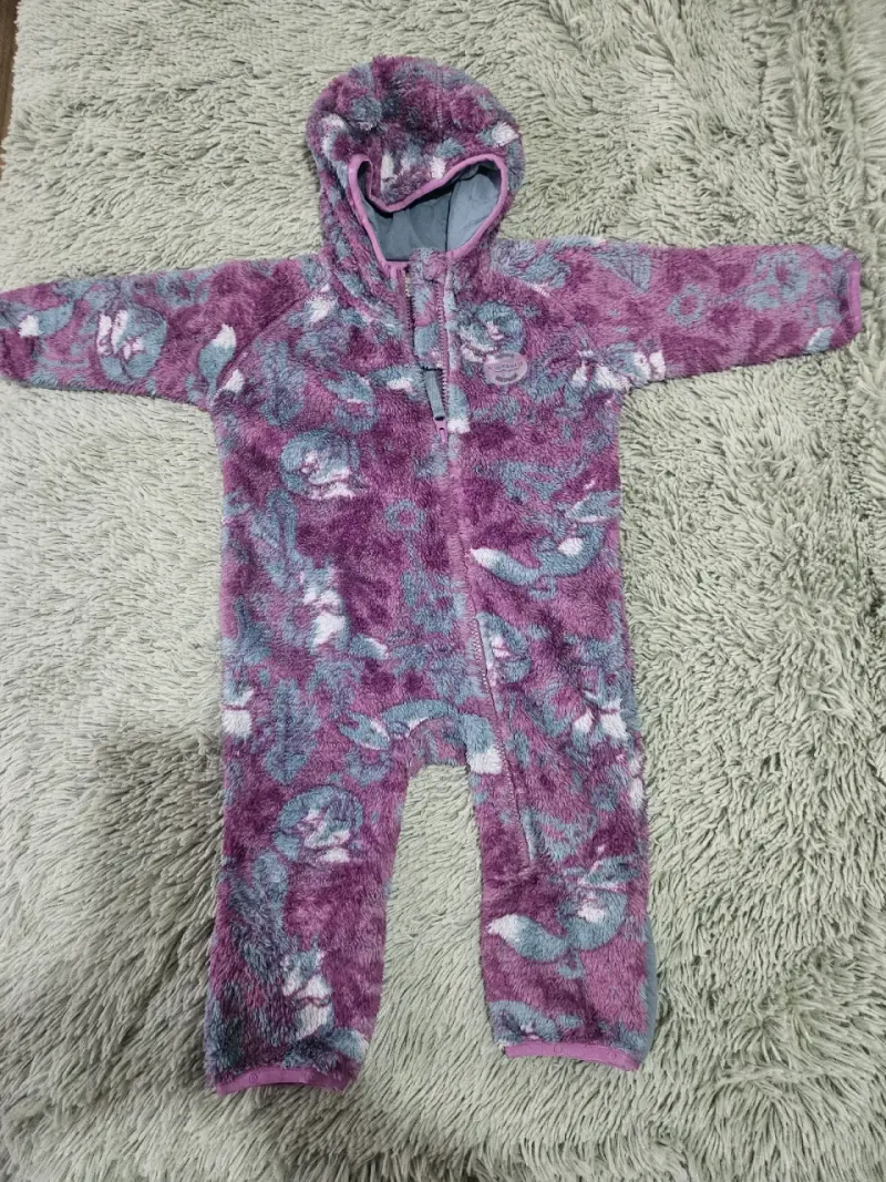 Enterito polar para bebé morado - 1