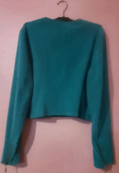 Chaqueta verde con cierre - miniatura 2