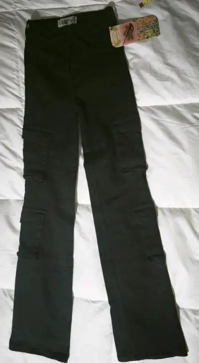 Pantalones negros talla 12 (niña) - miniatura 1