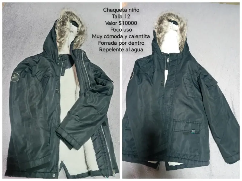 Chaqueta niño con capucha