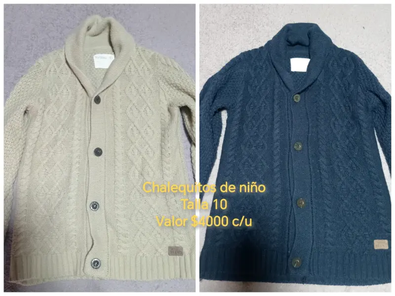 Chalecos de niño talla 10