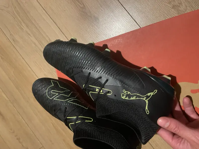 Botines de fútbol negros Puma - 5
