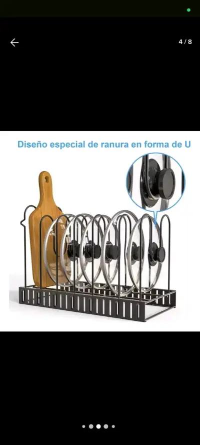Juego de ollas rojas con soporte - miniatura 4