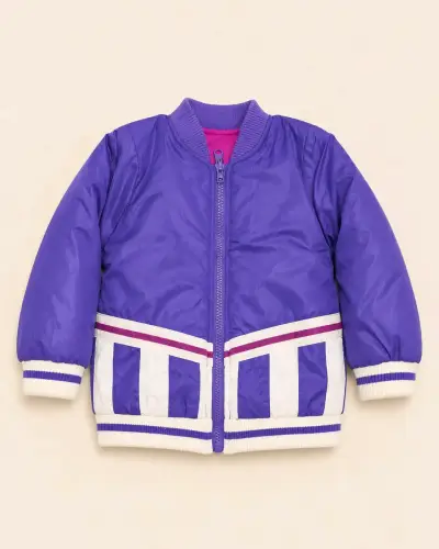 Chaqueta bomber infantil morada T24M. PILLIN - miniatura 1