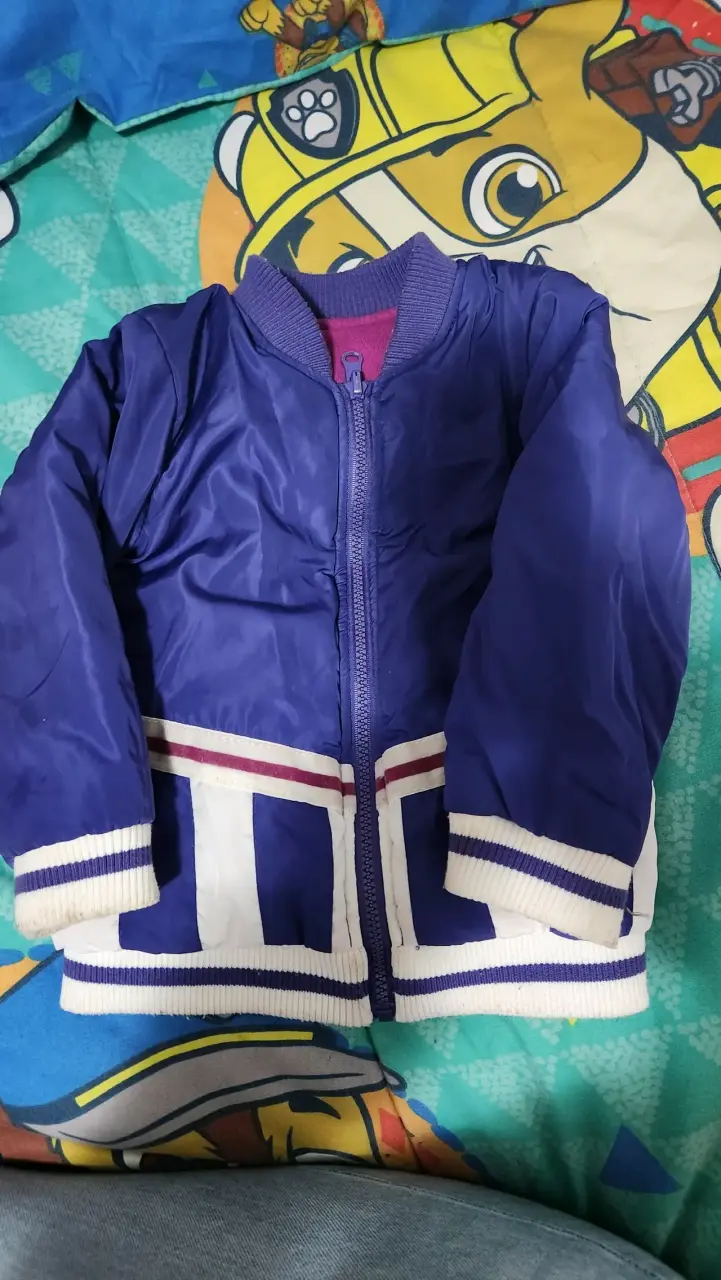 Chaqueta bomber infantil morada T24M. PILLIN - 2