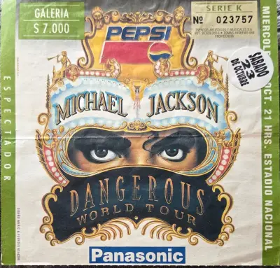Entrada de concierto Michael Jackson 1993 - miniatura 1