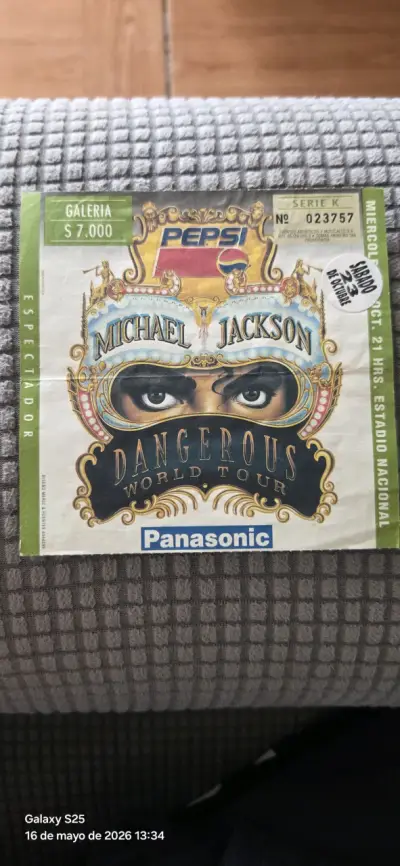 Entrada de concierto Michael Jackson 1993 - miniatura 2