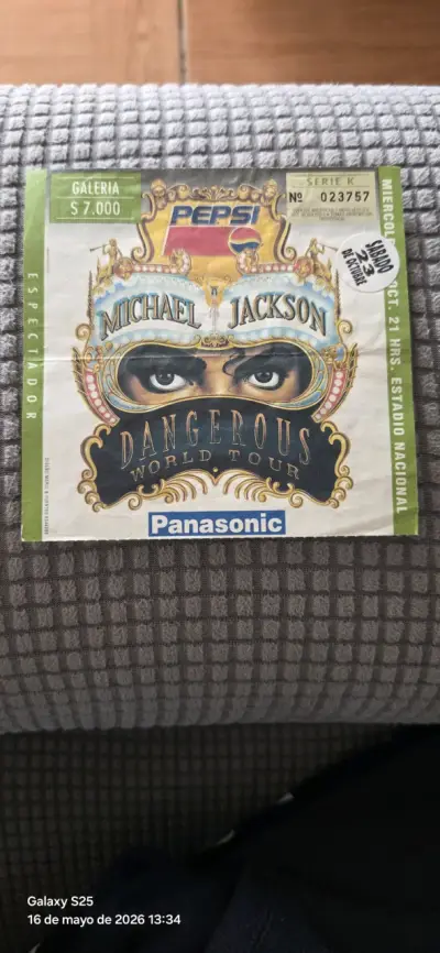 Entrada de concierto Michael Jackson 1993 - miniatura 3