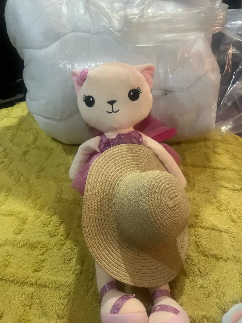 Peluche gatito con vestido - 1