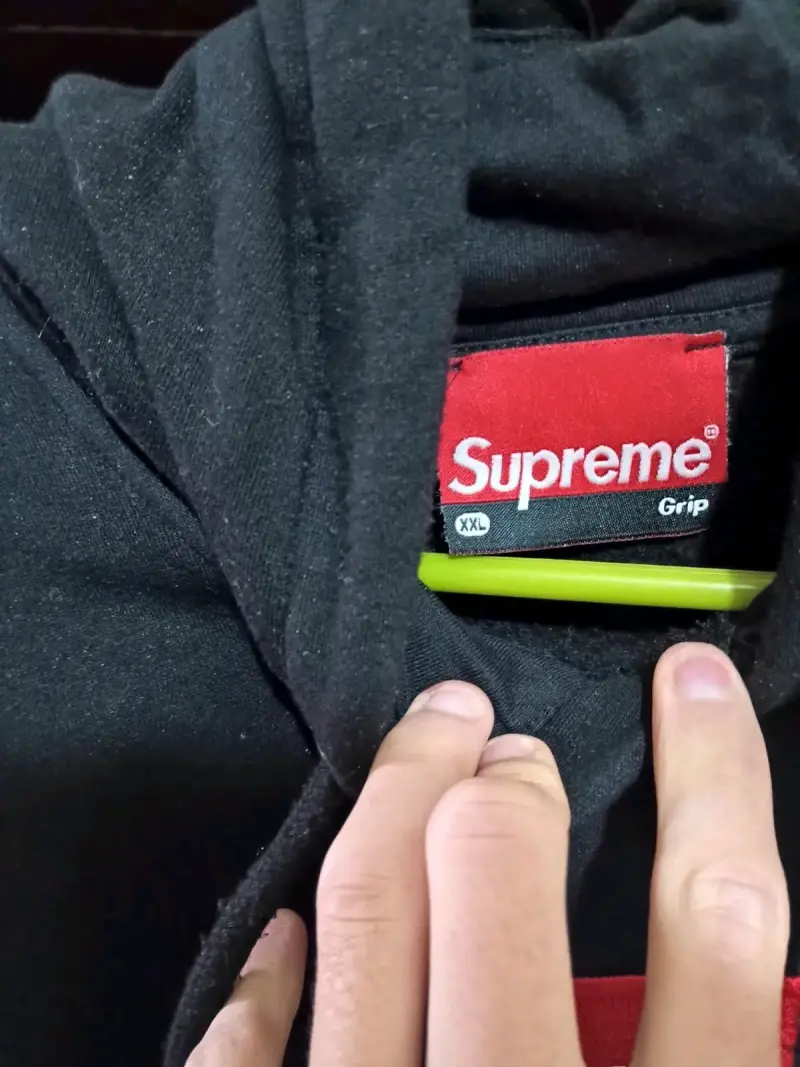 Polerón Supreme negro con capucha Talla XXL - 5