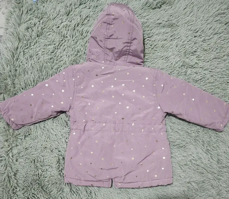 Parka morada con estrellas niña - 2