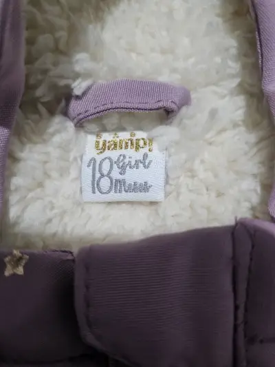 Parka morada con estrellas niña - miniatura 5