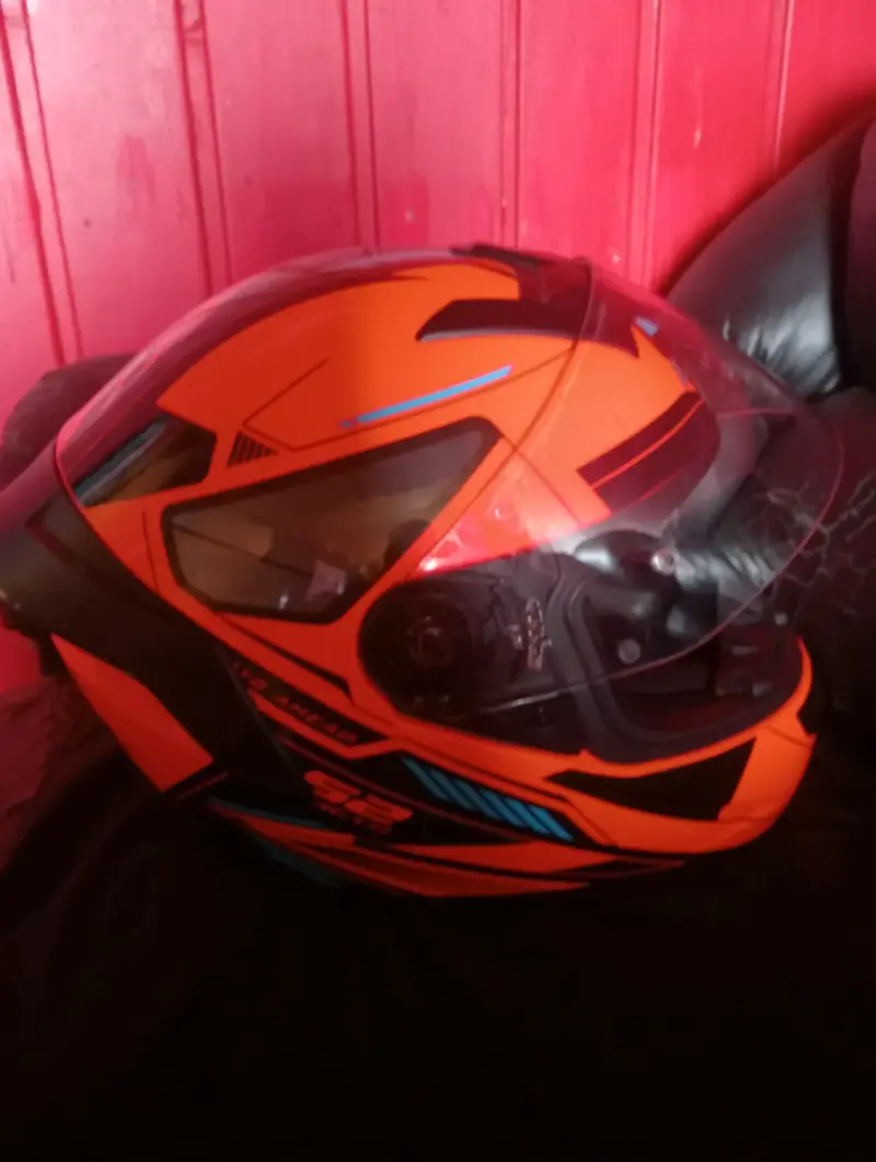 Casco de motocicleta Betha naranja - 2