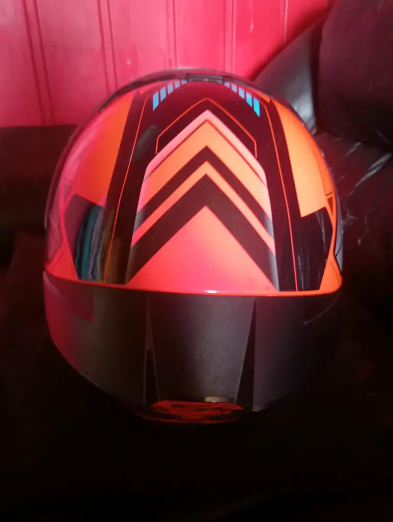 Casco de motocicleta Betha naranja - 3