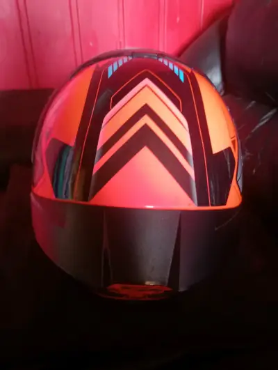 Casco de motocicleta Betha naranja - miniatura 3