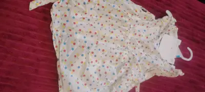 Vestido infantil estampado de cerezas - miniatura 1