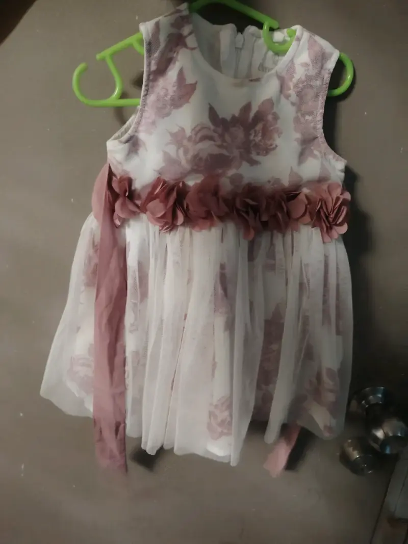 Vestido infantil estampado de cerezas - 4