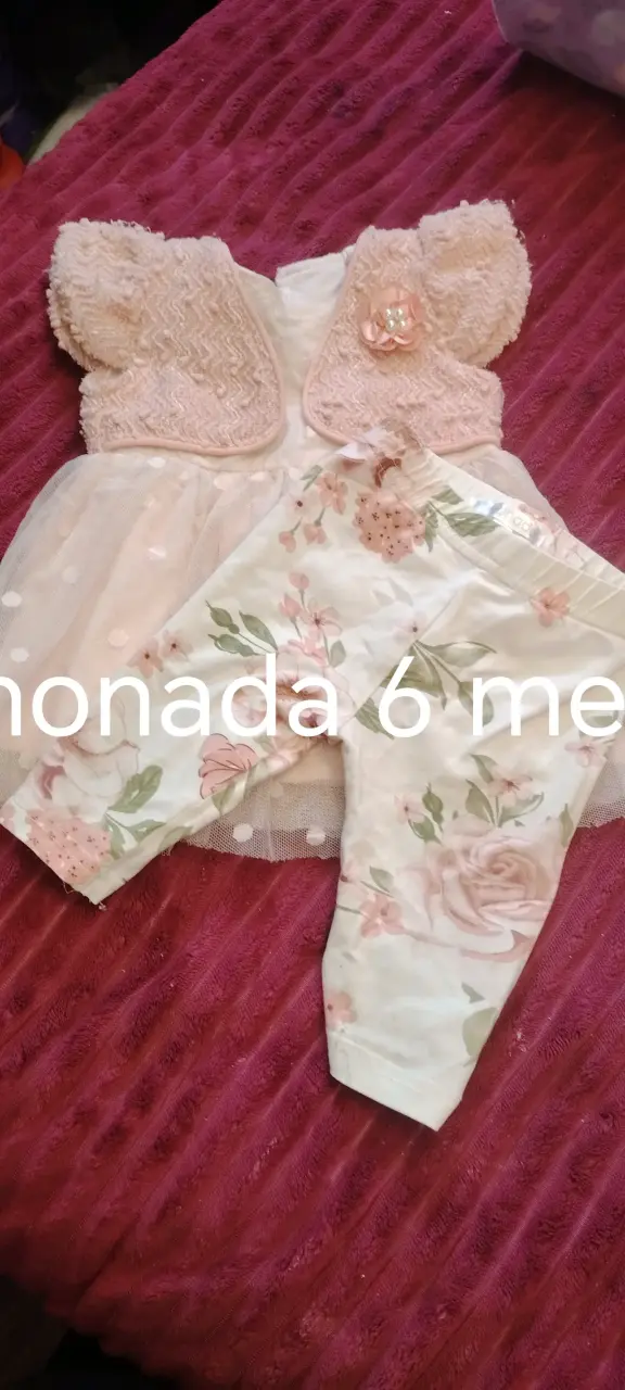 Vestido infantil estampado de cerezas - 6
