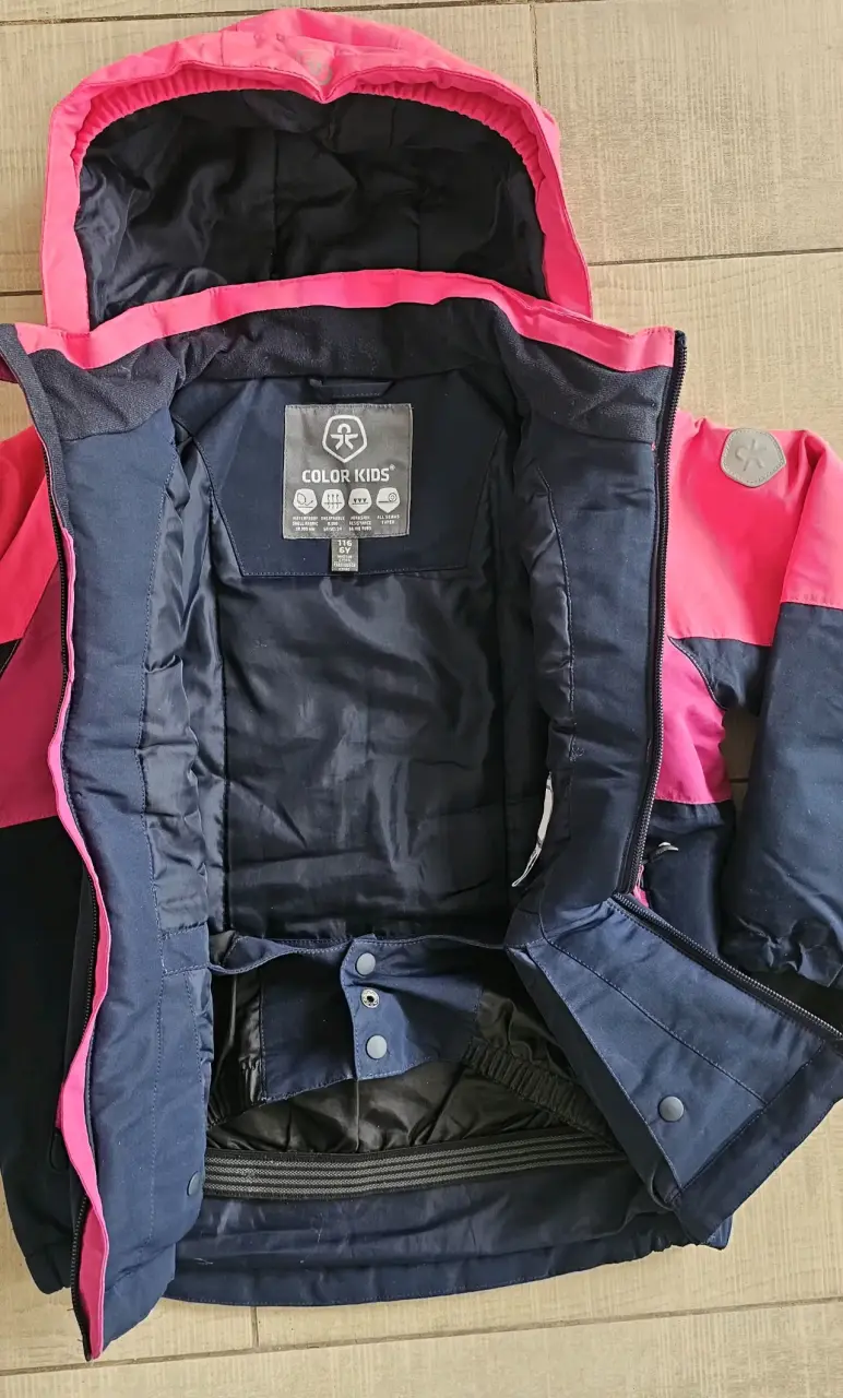 Chaqueta infantil rosa y azul - 3