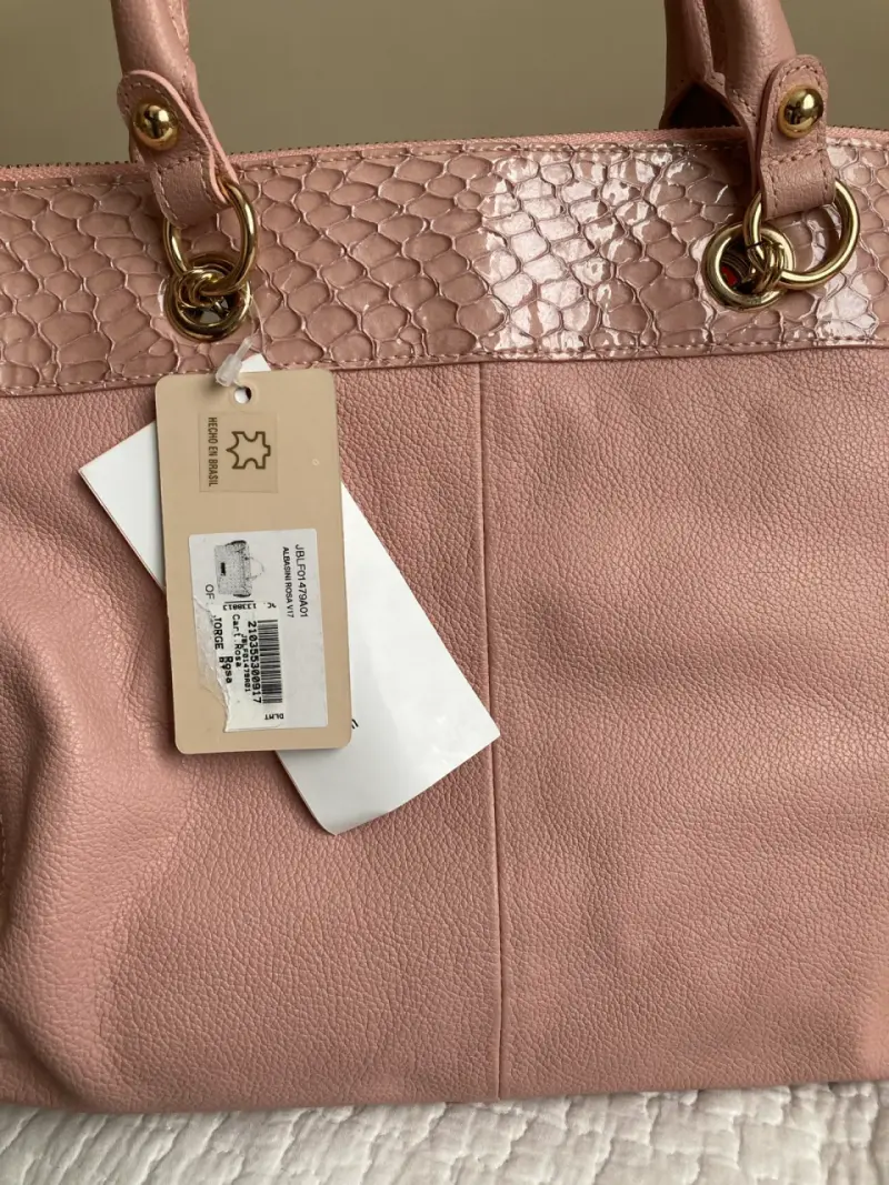 Cartera rosada de cuero - 2