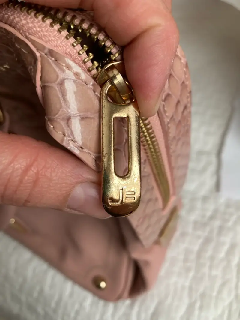 Cartera rosada de cuero - 3