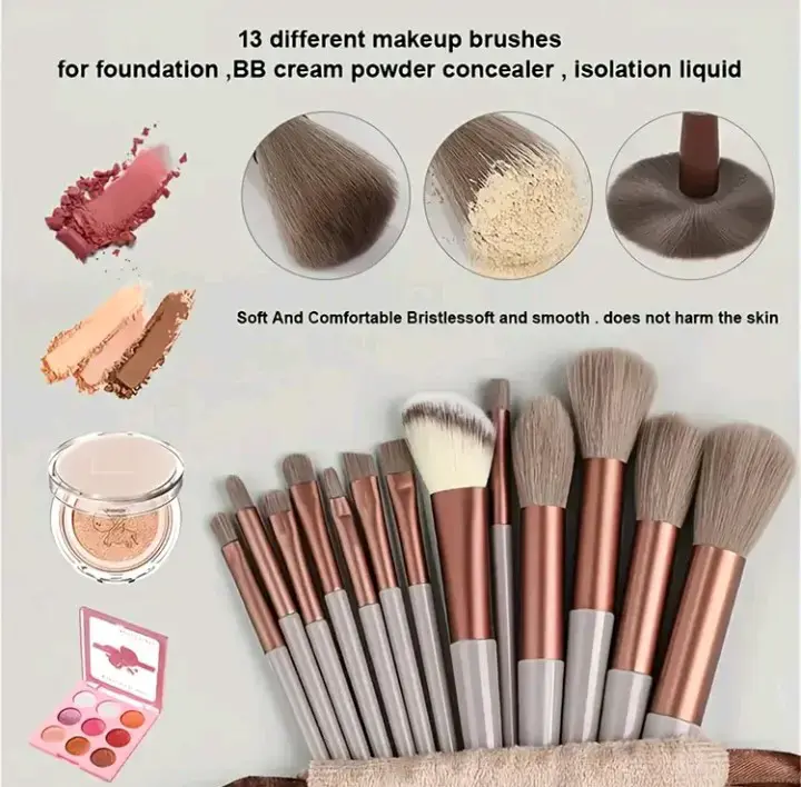 Set de 13 brochas de maquillaje - 1