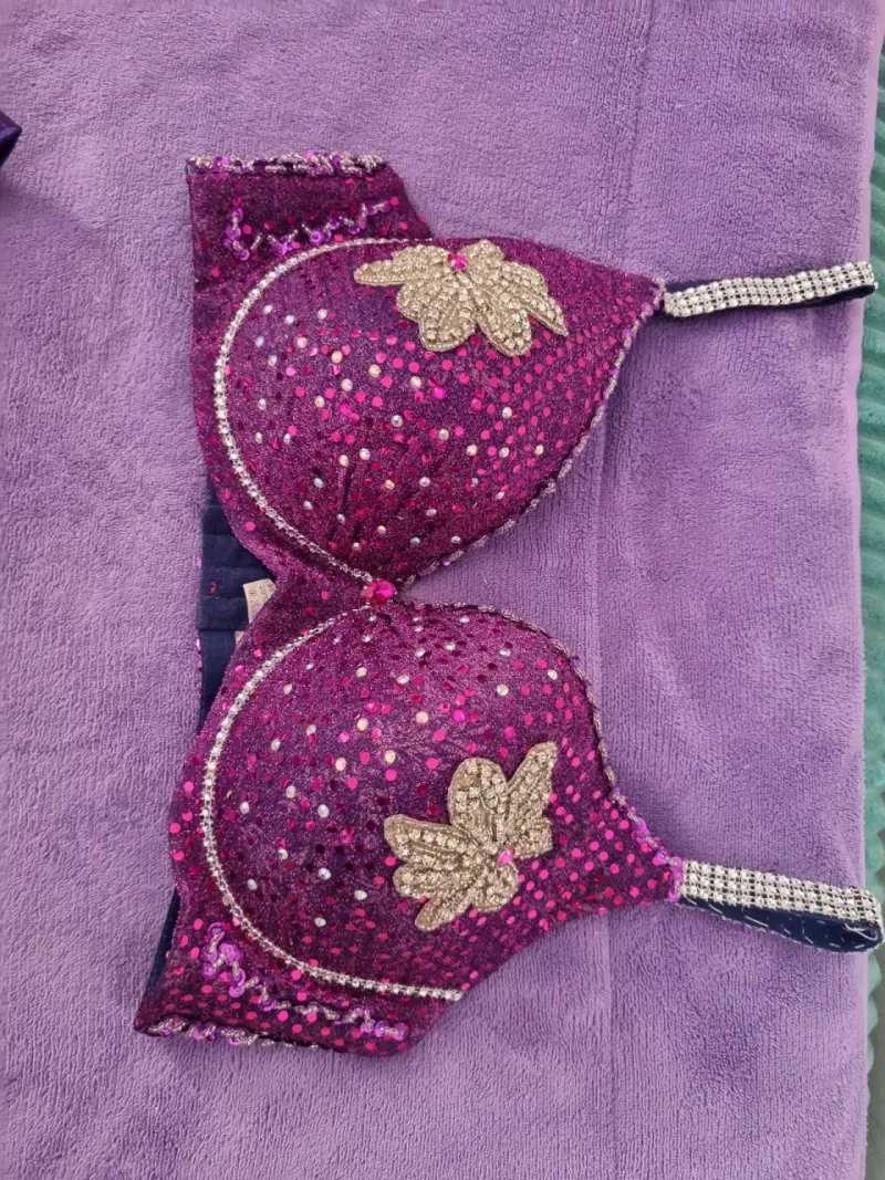 Conjunto de danza oriental morado - 3