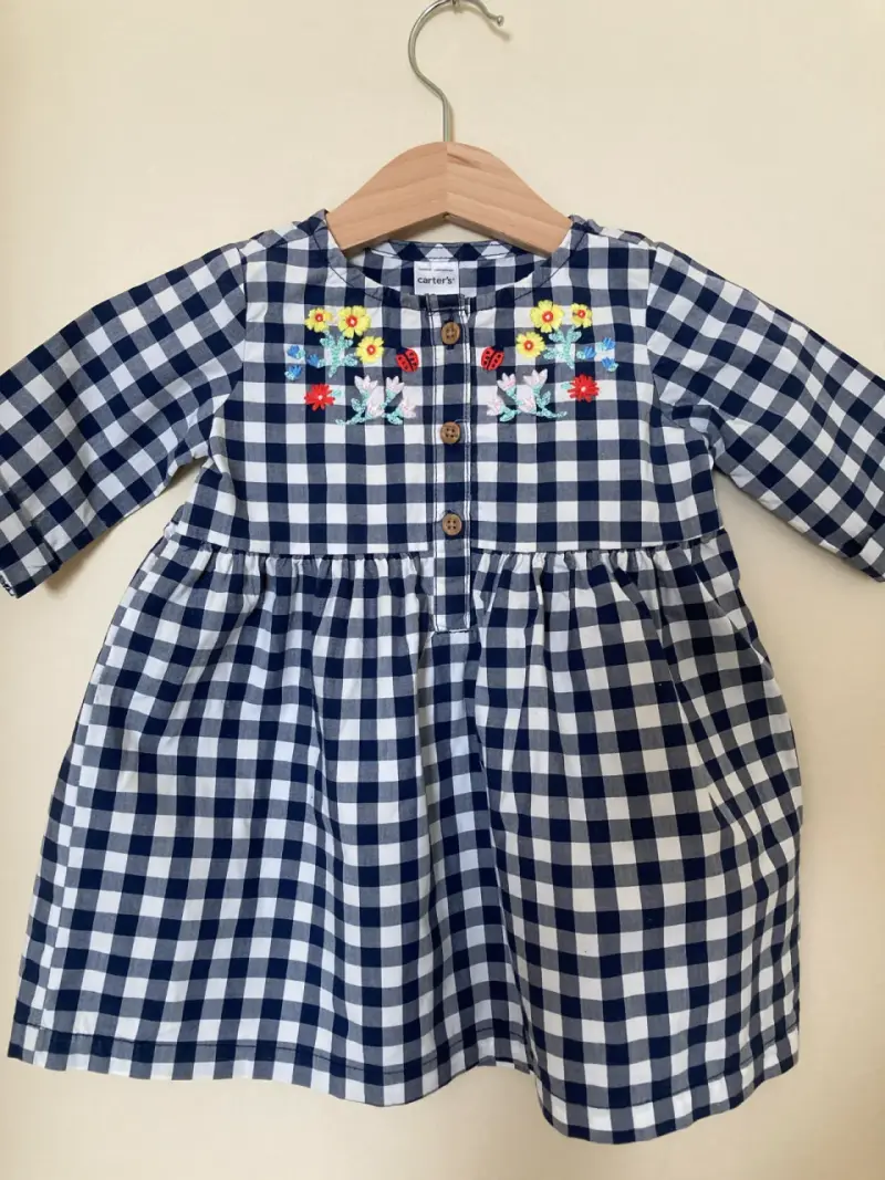 Vestido infantil cuadro vichy - 1